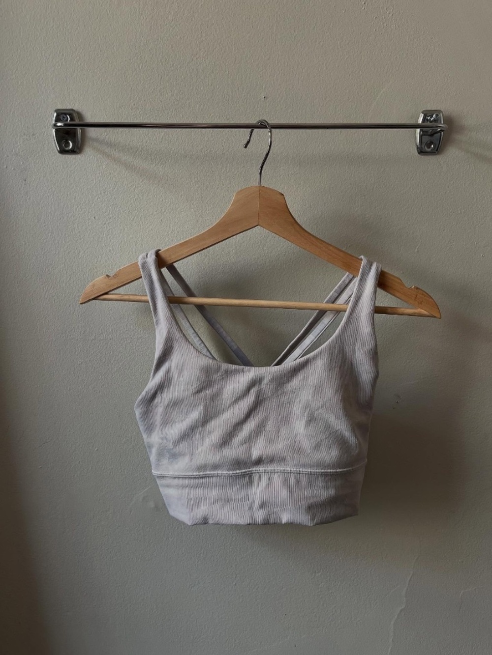 lululemon Energy Longline Bra Medium Support (grey/white camo)